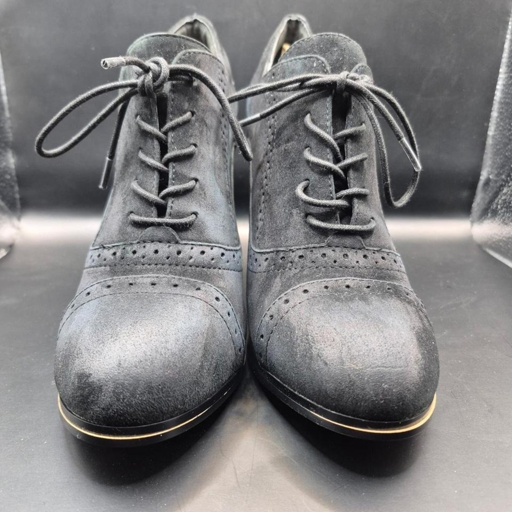 Isola Hollie Suede‎ Black High Heel Lace Up